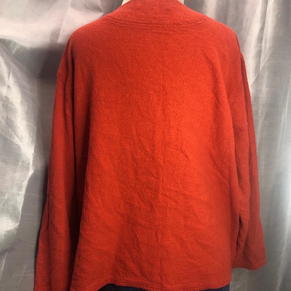 Orvis textured cotton jacket. Rust XL - Picture 5 of 10